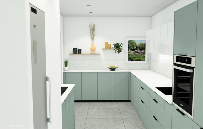 Projet Dc 2023 Réhabilitation et réaménagement d’un appartement de trois chambres - CB archi Catherine Benoit Architecte DPLG Le Pian-Médoc