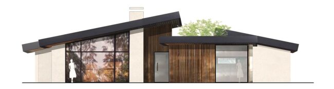 Projet Th 2022 Construction d’une maison individuelle en brique enduite et bardage bois - CB archi Catherine Benoit Architecte DPLG Le Pian-Médoc